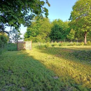 Osada pod Brzozą, pole campingowe nad jeziorem Śniardwy, ogrodzony teren